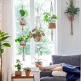 thumbnail image 3 of Colgador De Plantas Maceta Colgante Para Interiores Y Exteriores Cesta Cuerda De Yute 4 Piezas,11 Feliz Sencillez, 3 of 5