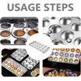 thumbnail image 6 of ABPETE Stainless Steel Round Ice Cube Tray With Lid - Easy Release Mold for Ice Balls - Freezer Tray for Drinks, Soda, Whiskey, Cocktails, 6 of 9