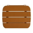 thumbnail image 6 of Emma + Oliver Indoor/Outdoor Polyresin Adirondack Side Table for Porch, Patio, or Sunroom in Teak, 6 of 9
