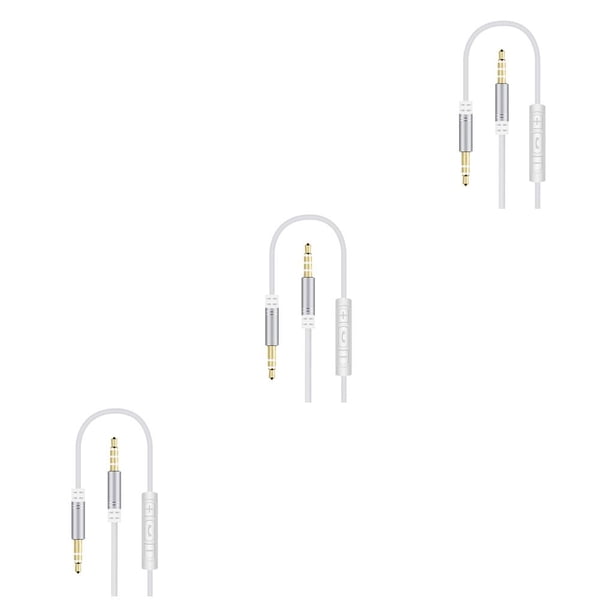Matsuzay Sistema estéreo para automóvil Cable Computadora Auriculares Manos libres Llamada telefónica Control de cable Conector de 3,5 mm Cable de Type4 NO4