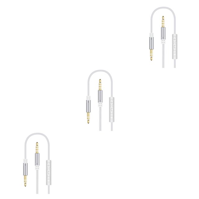 Matsuzay Sistema estéreo para automóvil Cable Computadora Auriculares Manos libres Llamada telefónica Control de cable Conector de 3,5 mm Cable de Type4 NO4