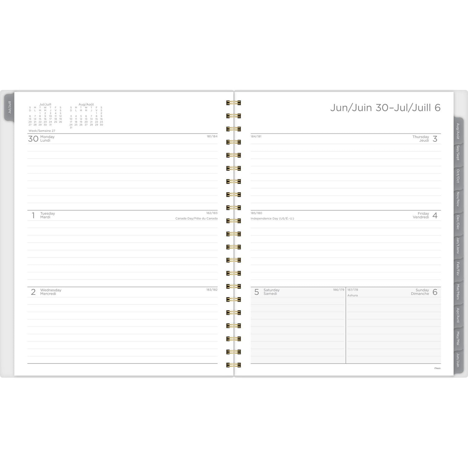 Agenda scolaire hebdomadaire Mead® Étoiles magiques 2025-2026