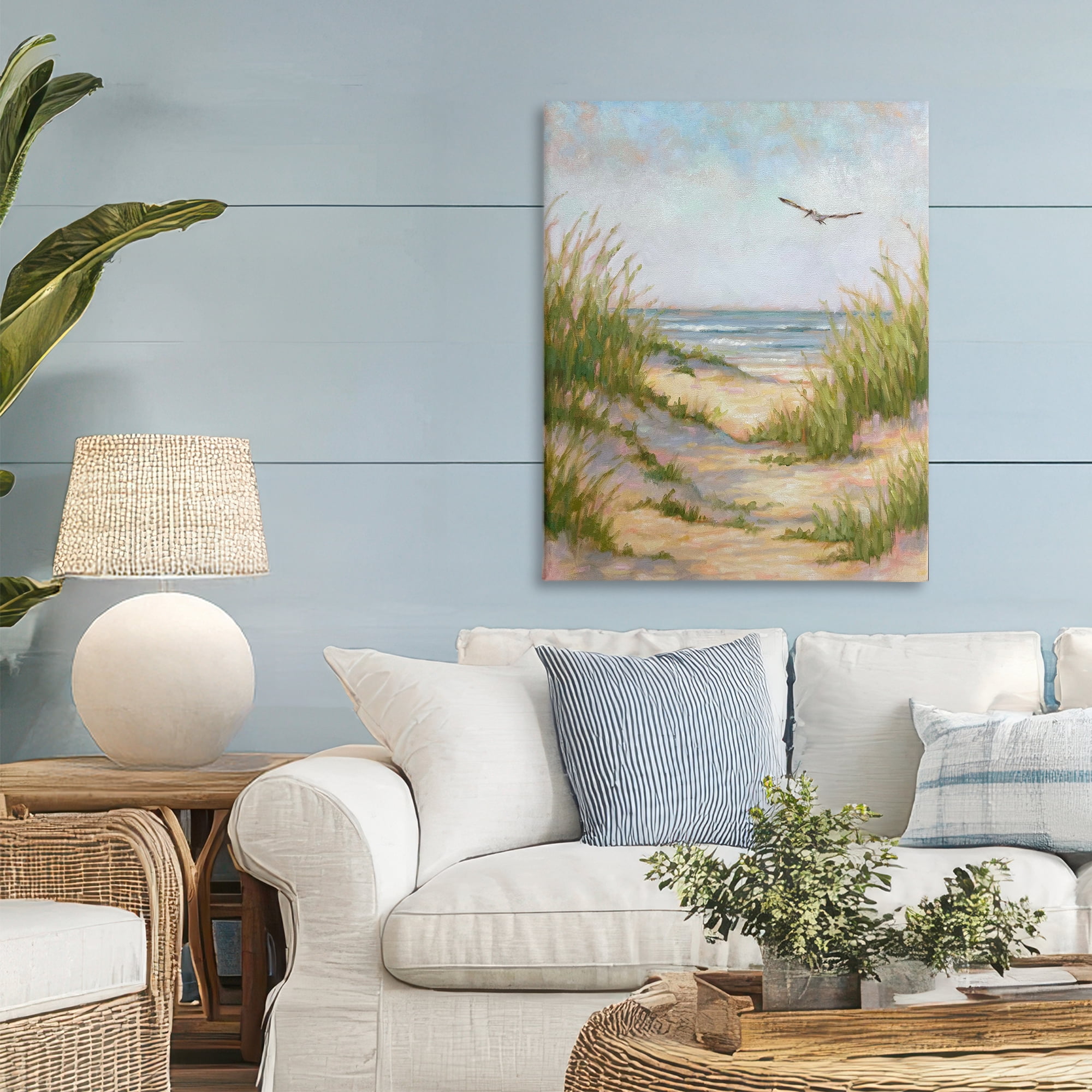 Stupell Industries Peaceful Beach Sand Dunes Canvas Wall Art, design by Linda Sperruzzi