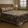 thumbnail image 7 of VISI-ONE Realtree Max-7 King Camo 4 Piece Sheet Set – Lightweight, Cooling, Wrinkle-Free Microfiber 15" Deep Pockets Sheets, Unisex Rustic Western Farmhouse Style Made to Complement All Living Spaces, 7 of 7