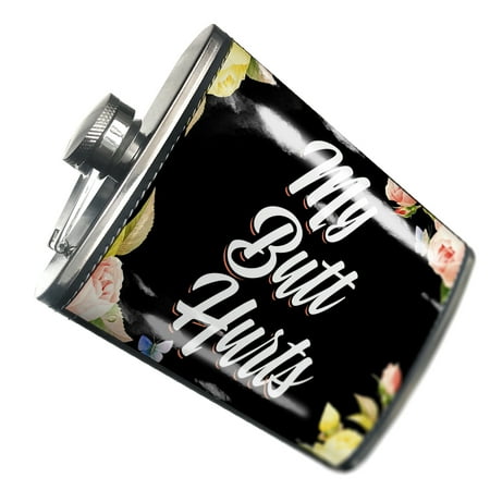 

NEONBLOND Flask Floral Border My Butt Hurts