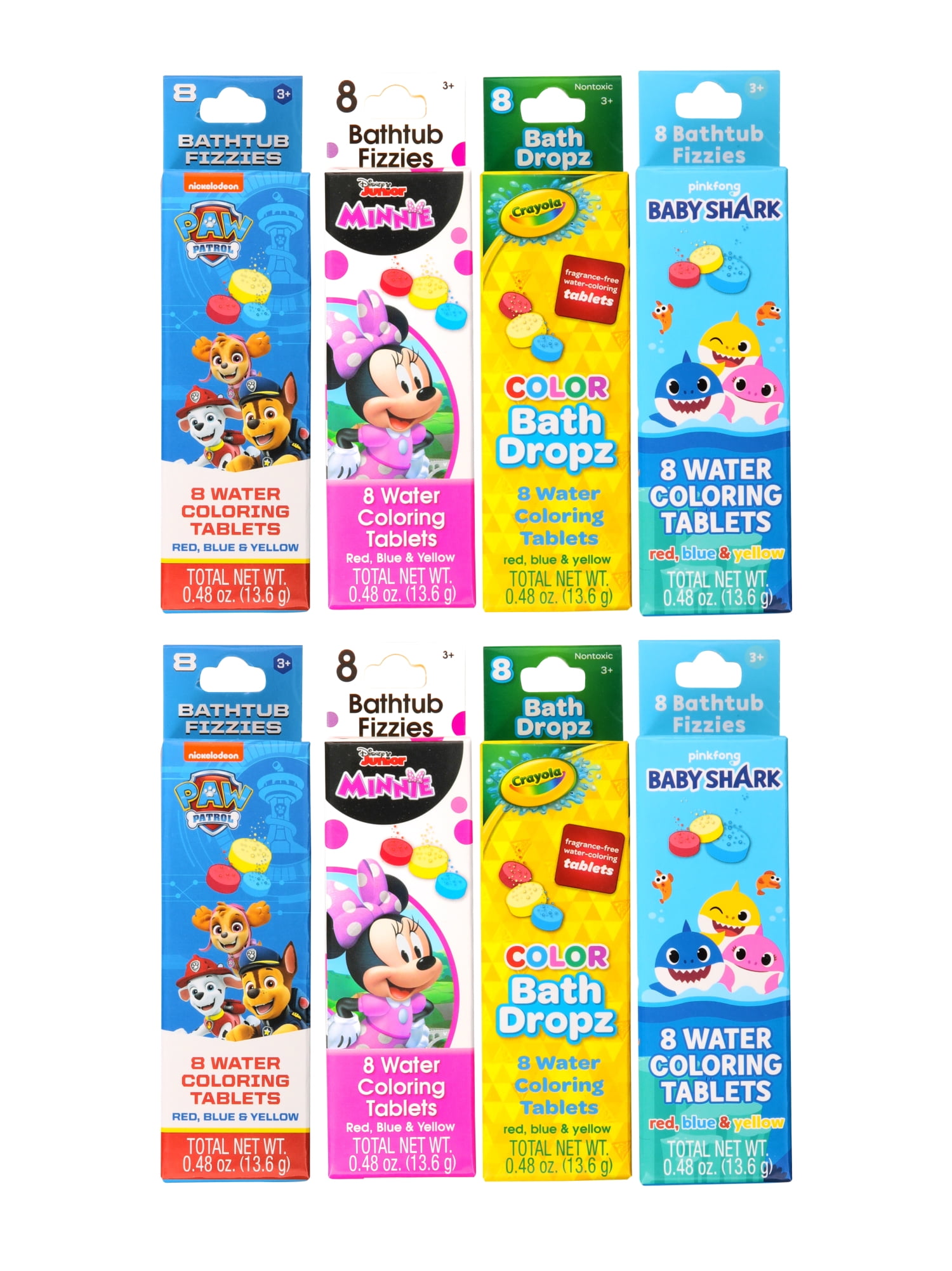 Bath Dropz Bathtub Water Coloring Tablets 64 Count ( Assorted licenses