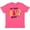 Retro Heather Pink, variant on Hey There Buddy with Ketchup Mustard and Hot Dog Youth T-Shirt