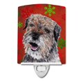 thumbnail image 1 of Carolines Treasures SC9585CNL Border Terrier Red Snowflakes Holiday Ceramic Night Light, 1 of 2