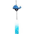 thumbnail image 1 of Campana de viento colgante estilo japonés para decoración de patio al aire libre (ballena azul), 1 of 2