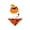 Orange, variant on Dog Witch Hat for Halloween - Adjustable Bat Costume for Small Large Dogs & Cats | Witch Party Headband Supplies Pumpkin Photo Prop with Bandana Scarf, Orange