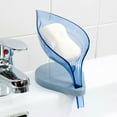 thumbnail image 2 of Yuedong Bathroom Decor Leaf Shape Hollow Soap Holder Drainage Storage Holder Container Toilet Drain, 2 of 7