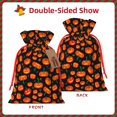 thumbnail image 2 of Fuzoiu Pumpkin Fallen Leaves Print Christmas Gift Bag,Burlap Gift Bag with Drawstring Closure & Hang Tag,Perfect for Holidays, Birthdays, and Special Occasions-Medium, 2 of 7