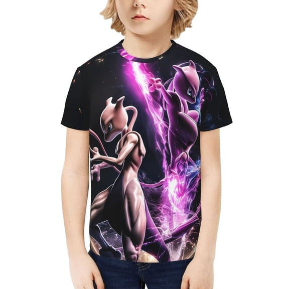 Boys Girls Teens T Shirt Graphic Print Casual Short Sleeve Funny Top Tees Shirt for Youth Kids