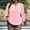 Pink, variant on Tdoqot Womens Trendy Plus Size Tops- Lace Long Sleeve Crewneck Casual Pleats Summer Shirts Blouses Khaki Size L-5XL