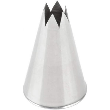 Ateco # 824 - Open Star Pastry Tip .38'' Opening Diameter- Stainless Steel