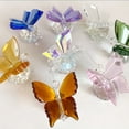 thumbnail image 3 of Manualidades Adornos de mariposas de cristal Pequeños animales de cristal Cruz Espejo Regalo, 3 of 4