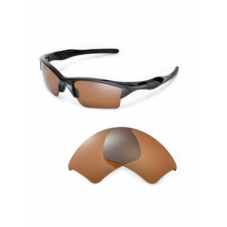 Walleva Brown Polarized Replacement Lenses for Oakley Half Jacket