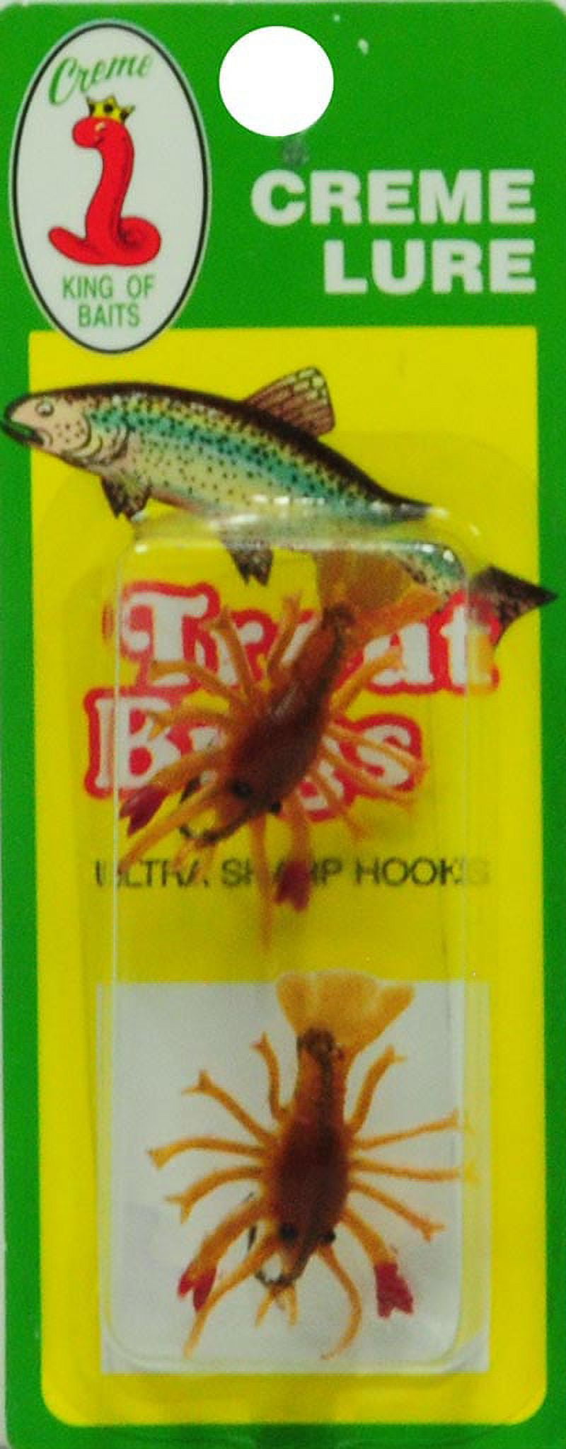 Creme Trout Baby Crawfish Lure, Brown
