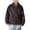 Coffee, variant on Kids Lapel Leather Jacket Button Zip Closure Cargo Pocket Coat Retro Girls Sweet Elastic Loose Biker Outerwear