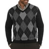^^big Men's Jacquard V-neck Sweater