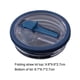 thumbnail image 5 of Reemplazable Con Tapa Pajita 2 Unidades 40 Onzas A Prueba Fugas para Quencher, 5 of 9