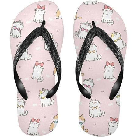 

Hidove Cartoon Cat Flip Flop Sandal Men s and Women s Summer Sandal | Beach & Water Shoes（322）