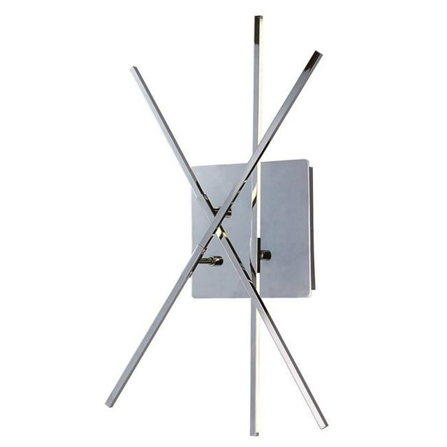 Maxim E20691-PC Kriss Kross LED Wall Sconce, Polished Chrome