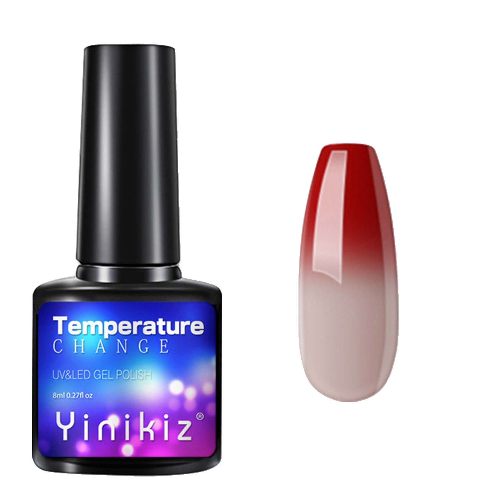 Tejiojio HoliDay Home Trends Temperature Change Nail Glue Gradient Phototherapy Nail Polish Glue Tool 8ml - image 2 of 2