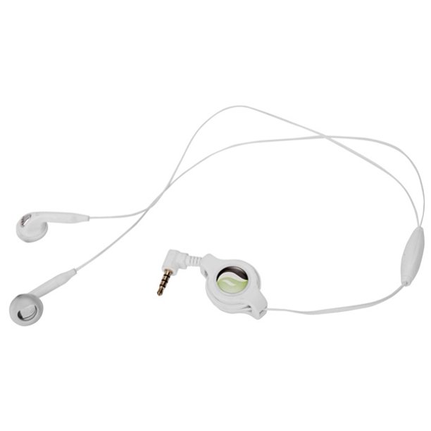 Retractable Headset Handsfree w Mic Dual Earbuds Earphones Y7Y for