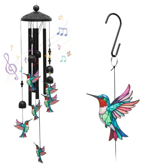 Wind Chime for Outside Metal Wind Chime Outdoor for Patio Porch Yard Garden Present for Women Mom Grandma Wife Outdoor Decor
