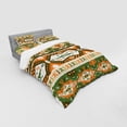 thumbnail image 3 of Ambesonne Tribal Bedding Set 3 Pcs, Aztec Mayan Style Stripe, Twin, Green Brown Amber, 3 of 3