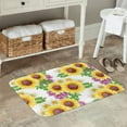 thumbnail image 7 of Sikiie Sunflowers Print Flannel Anti-slip Floor Mat 16x24in, Thickened Dustproof Entrance Door Mat Floor Mat for Kitchen, Bathroom, Laundry Room, 7 of 7