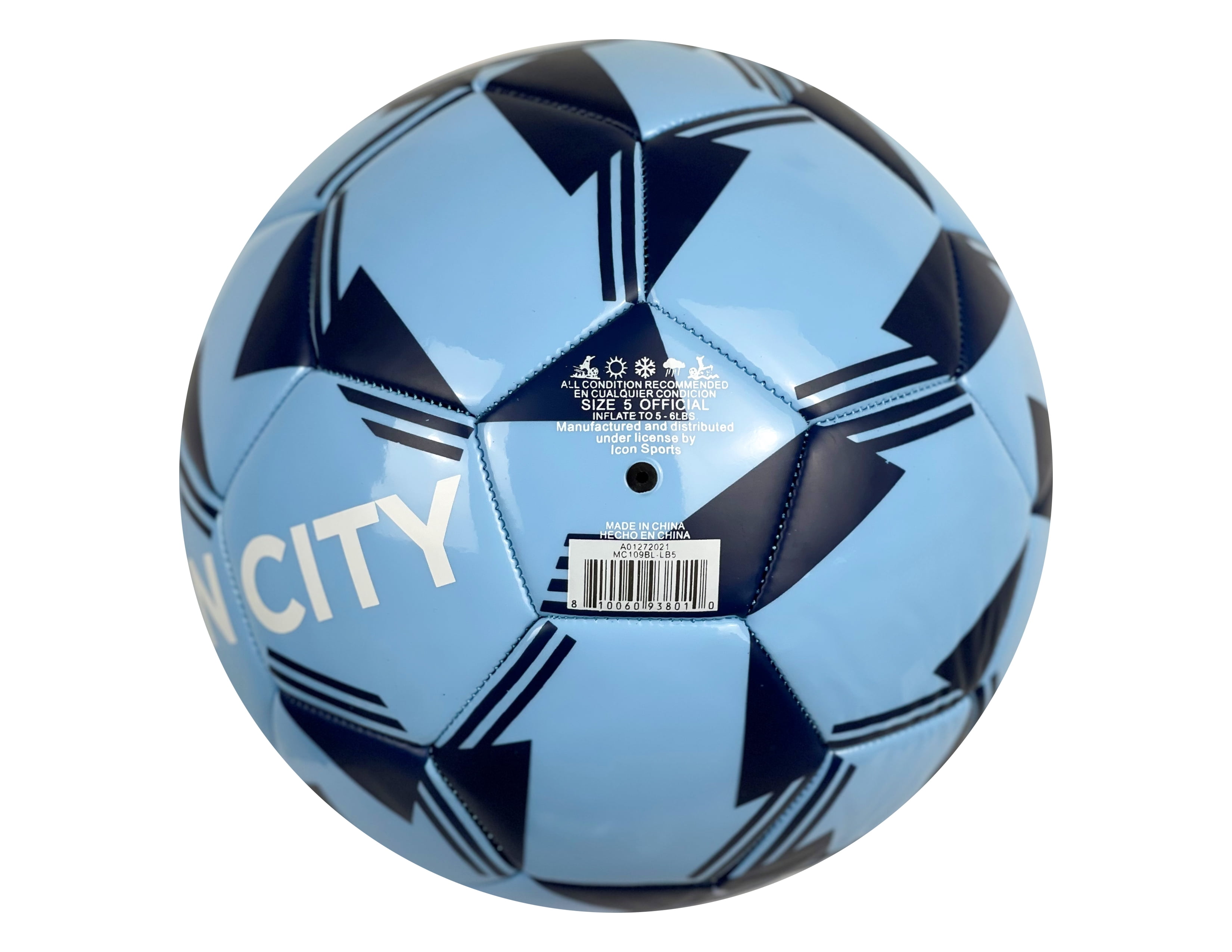 Icon Sports Manchester City FC Soccer Ball - Thumbnail 4