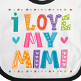 thumbnail image 4 of Inktastic I Love My Mimi for Babies Boys or Girls Baby Bib, 4 of 4