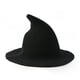 thumbnail image 1 of Sombrero de bruja moderno Sincero gorro tejido con aguja de ala ancha fieltro Cosplay Halloween Lana plana, 1 of 5