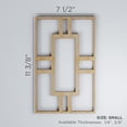 thumbnail image 3 of Ekena Millwork 7 1/2"W x 11 3/8"H x 3/8"T Small Hastings Decorative Fretwork Wood Wall Panels, Red Oak, 3 of 3