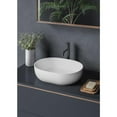 thumbnail image 2 of Ruvati 19-inch Matte White epiStone Solid Surface Modern Bathroom Vessel Sink, 2 of 2