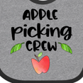 thumbnail image 4 of Inktastic Apple Picking Crew Boys or Girls Baby Bib, 4 of 4