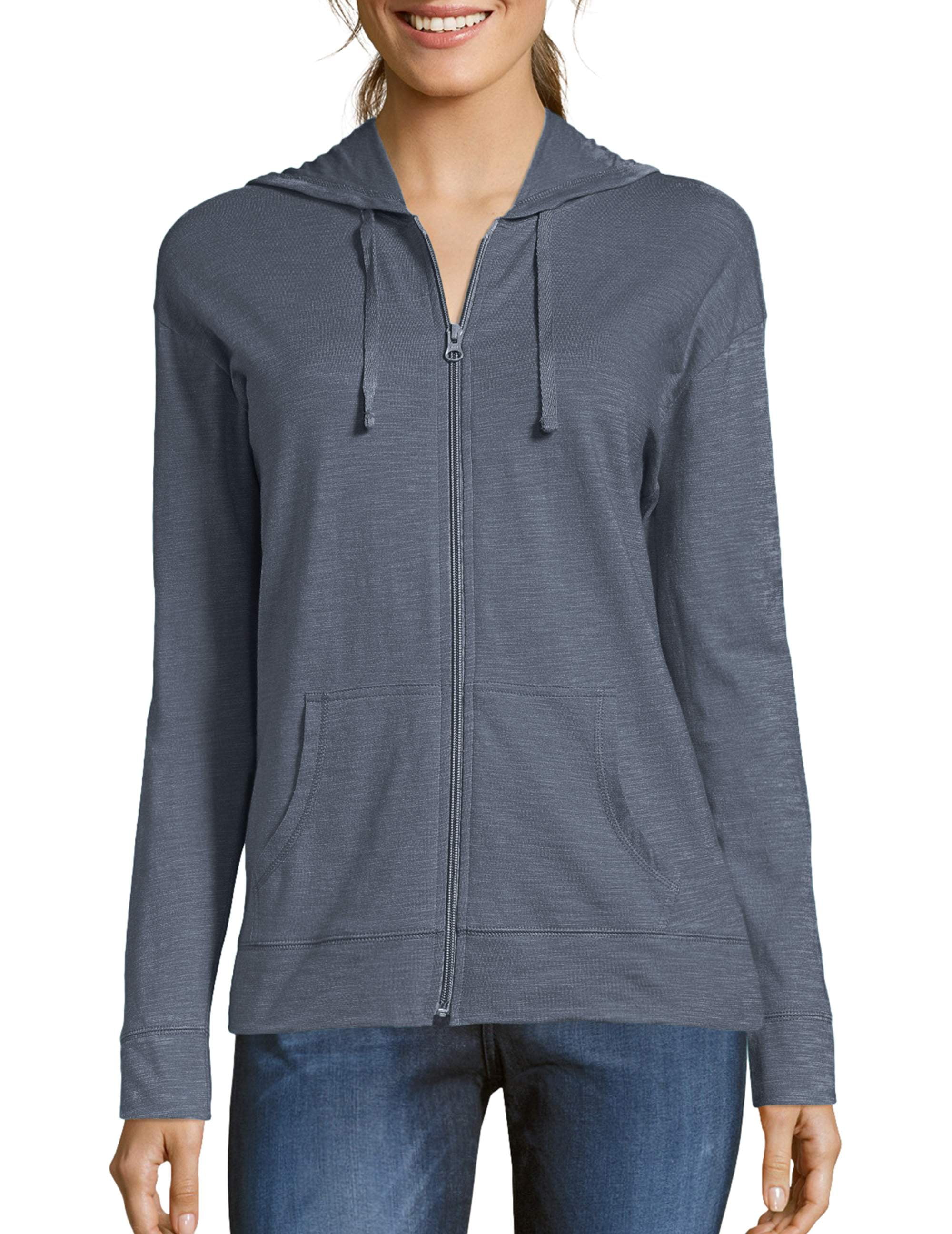 NEW Details about   Womens Hanes Gray Full Zip Hoodie NWT 2XL 