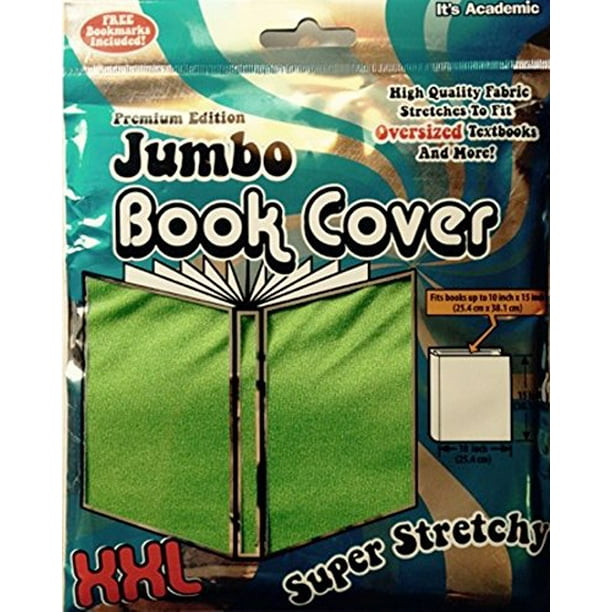 Jumbo Book Cover XXL fits books 10" x 15" (Green)