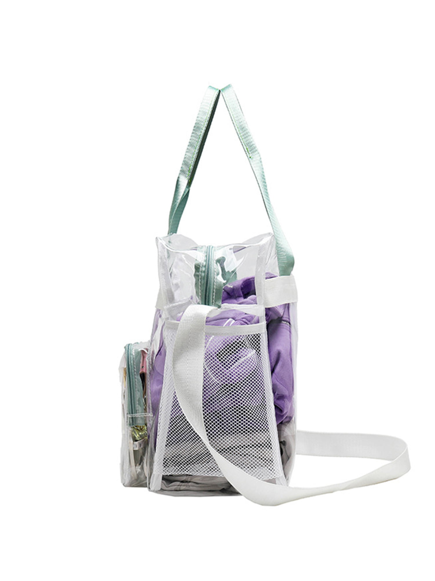Avamo Women Clear Bag Tote Handbag Large Capacity Crossbody Shoulder Bags  Durable Satchel Designer Concerts Purse Colorful 