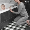 thumbnail image 7 of Sunlit Set of 2 Anti Fatigue Kitchen Floor Mat, Non Slip Waterproof Comfort Standing Mat, 0.4 Inch Thick Cushioned Farmhouse Kitchen Rug Runner, White Black Buffalo Check (17"x28"&17"x47"), 7 of 7