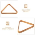 thumbnail image 3 of BESTYASH Pool Triangle Rack 1Pcs Billiard Rack for Sports Equipment Light Edge 11.8x10.6x1.1in, 3 of 8