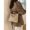 thumbnail image 4 of SPEKSEE Suede Hobo Bag for Women Studded Grommet Crossbody Tote Vintage Slouchy Shoulder Handbag Stylish Fall Purse, 4 of 7