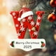 thumbnail image 1 of Adornos de letras para árbol de Navidad | Colgantes con el alfabeto | Set de 26 piezas para decoración navideña DIY | Adornos colgantes de acrílico para el hogar, la oficina y la escuela, 1 of 9