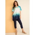 thumbnail image 2 of Roaman's Women's Plus Size Printed Slub Tunic Top, 2 of 6