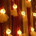 thumbnail image 6 of 9.84ft 20Light LED Christmas Lights Battery Operated Bedroom Outdoor，Waterproof Cute Smileing Fairy Christmas Light（Ghost Light String）, 6 of 6