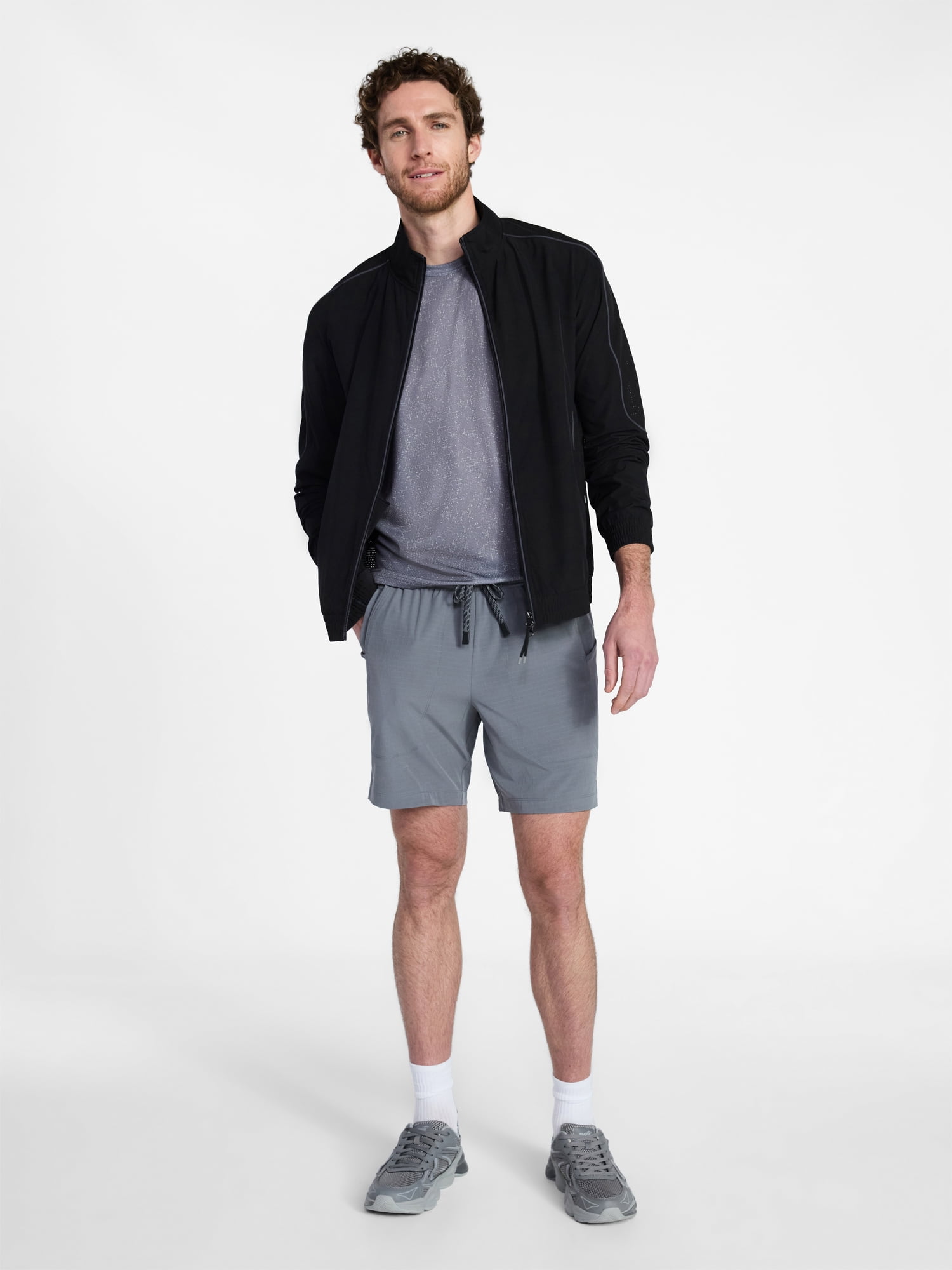 Athletic Works Men's and Big Men's Ripstop Shorts, 7" Inseam, Sizes XS-3XL