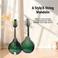 thumbnail image 3 of Mandoline Style A 8-String Basswood Body Engineer Bois Fingerboard Guirlande Réglable pour Benginners avec Sac de Rangement, 3 of 7