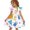 Yellow, variant on Grblisyd Dresses for Girls Back to School Pencil School Bus Print Dress Summer Flutter Sleeve A Line Dresses Outfits 7-8T